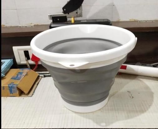 PVC Coated Collapsible Foldaway Bucket (Assorted Colors)