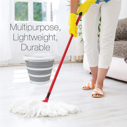 PVC Coated Collapsible Foldaway Bucket (Assorted Colors)