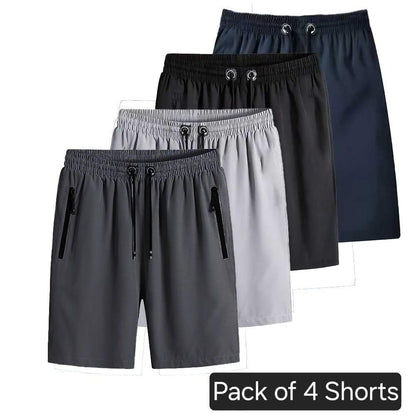 Men's Stretchable Cotton Shorts Combo – Pack of 4 | Comfortable & Stylish